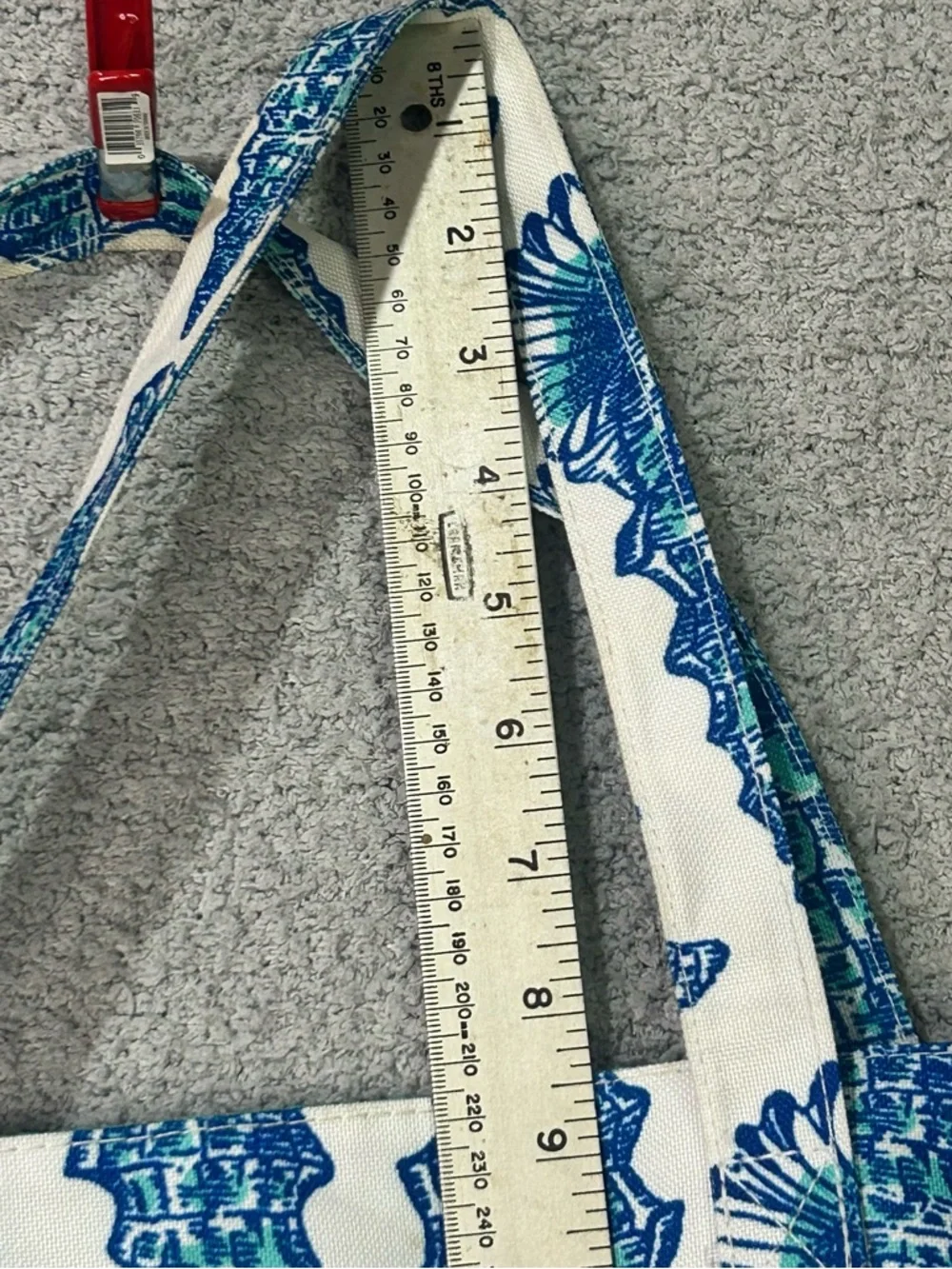 Lilly‎ Pulitzer For Estee Lauder Blue Shell Print Tote Bag Beach Bag Summer
